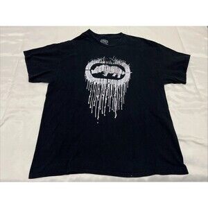 Vintage Ecko Unltd Shirt Mens XL Black White Rhino Gothic Street 100% Cotton